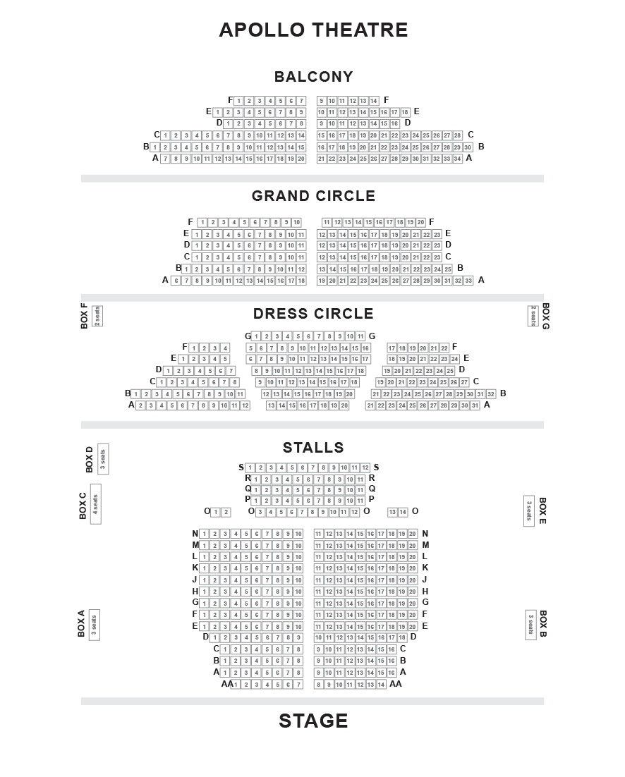 Seating Plan | Apollo Theatre